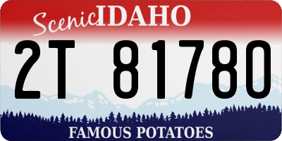 ID license plate 2T8178O