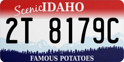 ID license plate 2T8179C