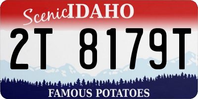 ID license plate 2T8179T