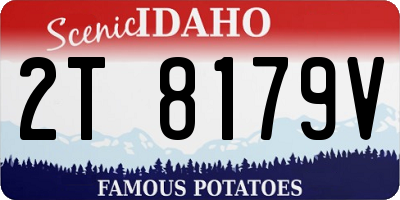 ID license plate 2T8179V