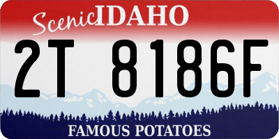 ID license plate 2T8186F