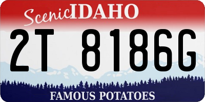 ID license plate 2T8186G