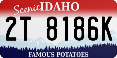 ID license plate 2T8186K