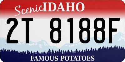 ID license plate 2T8188F