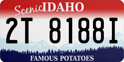 ID license plate 2T8188I