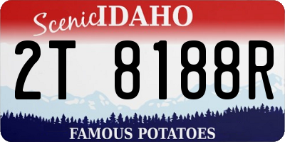 ID license plate 2T8188R