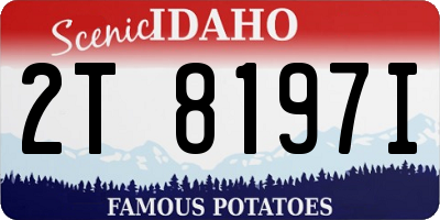 ID license plate 2T8197I