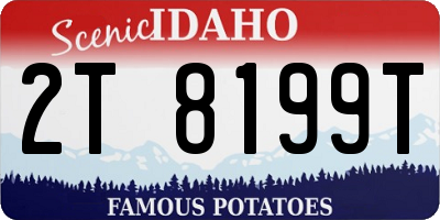 ID license plate 2T8199T