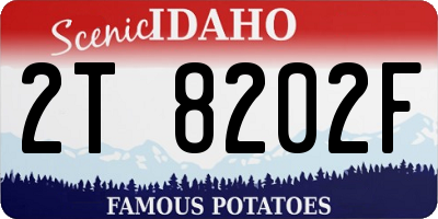 ID license plate 2T8202F