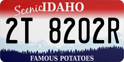 ID license plate 2T8202R
