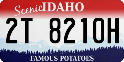 ID license plate 2T8210H