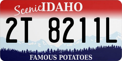 ID license plate 2T8211L