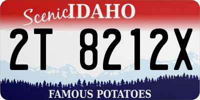 ID license plate 2T8212X