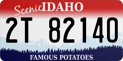 ID license plate 2T8214O