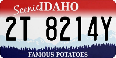 ID license plate 2T8214Y