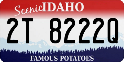 ID license plate 2T8222Q