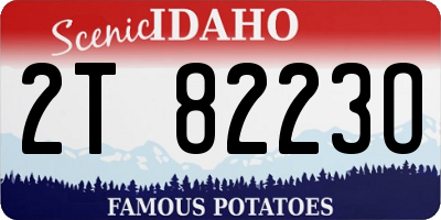 ID license plate 2T8223O