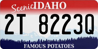 ID license plate 2T8223Q