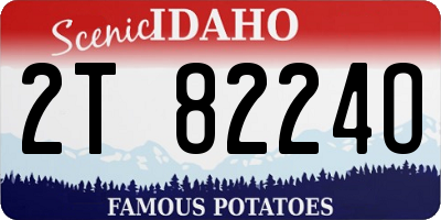 ID license plate 2T8224O
