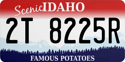 ID license plate 2T8225R