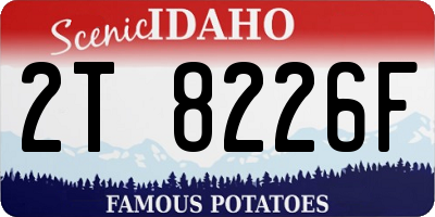ID license plate 2T8226F