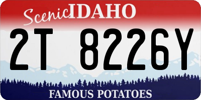 ID license plate 2T8226Y