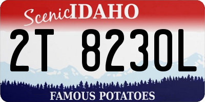 ID license plate 2T8230L