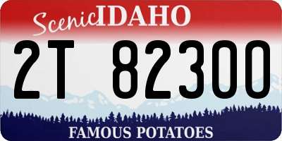 ID license plate 2T8230O