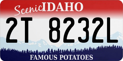 ID license plate 2T8232L