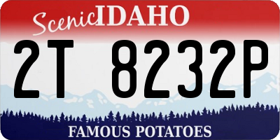 ID license plate 2T8232P