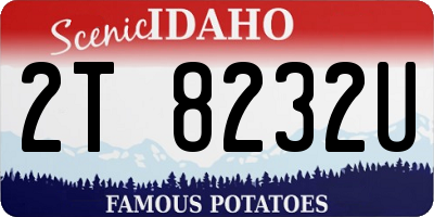 ID license plate 2T8232U