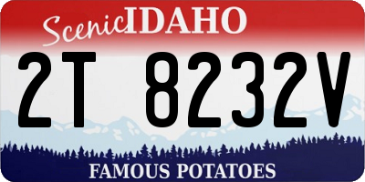 ID license plate 2T8232V