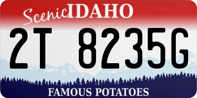 ID license plate 2T8235G
