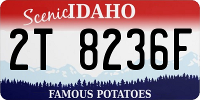 ID license plate 2T8236F