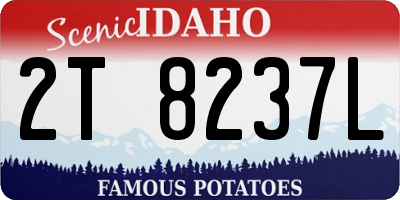ID license plate 2T8237L