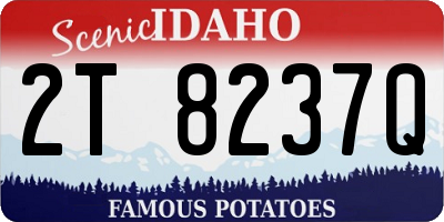 ID license plate 2T8237Q