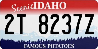 ID license plate 2T8237Z