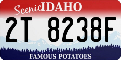 ID license plate 2T8238F