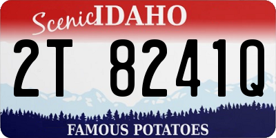 ID license plate 2T8241Q