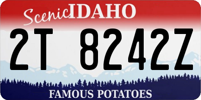 ID license plate 2T8242Z