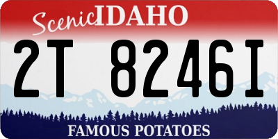 ID license plate 2T8246I