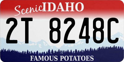 ID license plate 2T8248C