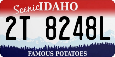 ID license plate 2T8248L