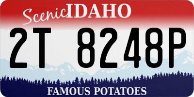 ID license plate 2T8248P