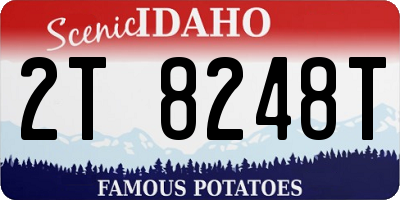 ID license plate 2T8248T