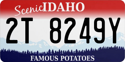ID license plate 2T8249Y