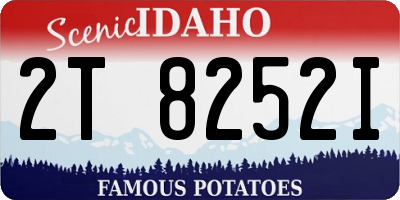 ID license plate 2T8252I