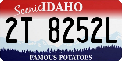 ID license plate 2T8252L