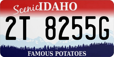 ID license plate 2T8255G