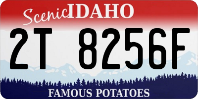 ID license plate 2T8256F